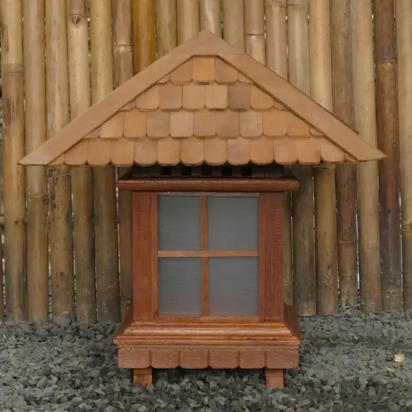 Artikelbild 8 des Artikels “Binkarai Gartenlaterne, angepasstes Dach (breiter und weniger hoch), Höhe 60 Cm “